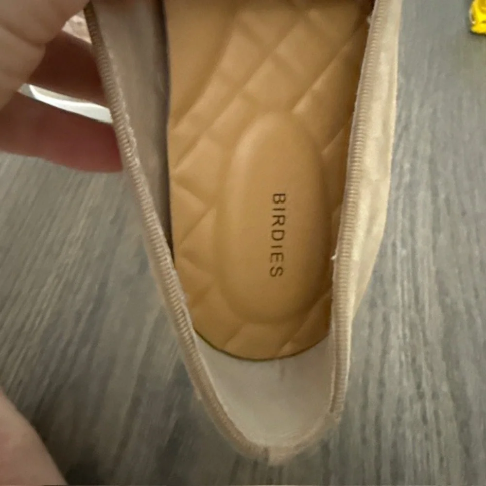 Birdies Swift Tan Suede Slip On Sneakers Shoes Womens Size 8 Neutral Comfort